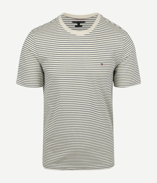 Tommy Hilfiger t-shirt essential streep donkerblauw | Regular-fit