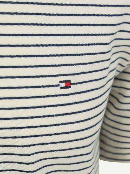 Tommy Hilfiger t-shirt essential streep donkerblauw | Regular-fit