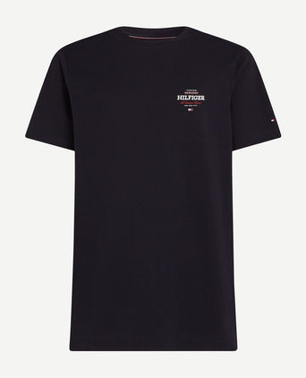 Tommy Hilfiger t-shirt logo monotype donkerblauw | Regular-fit