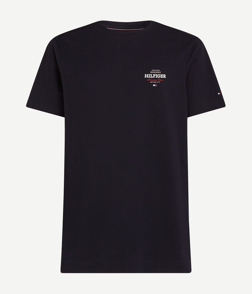 Tommy Hilfiger t-shirt logo monotype donkerblauw | Regular-fit