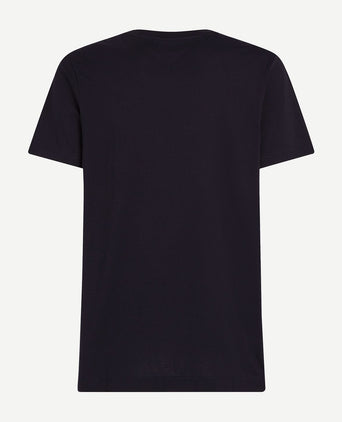 Tommy Hilfiger t-shirt logo monotype donkerblauw | Regular-fit