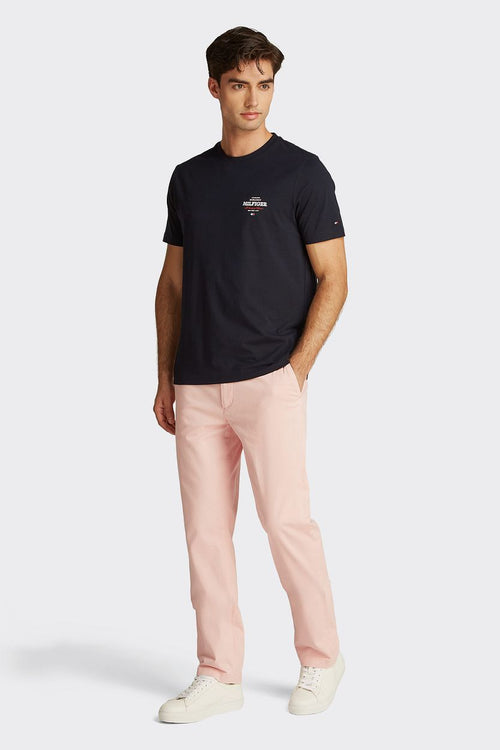 Tommy Hilfiger t-shirt logo monotype donkerblauw | Regular-fit