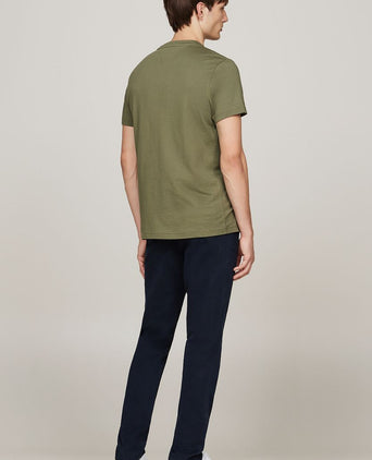 Tommy Hilfiger t-shirt logo olijfgroen