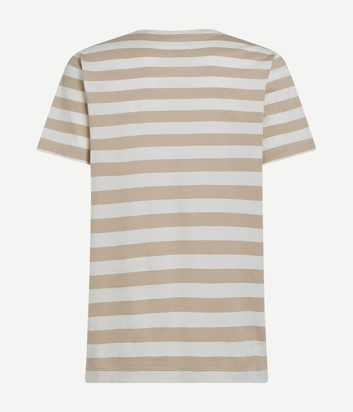 Tommy Hilfiger t-shirt streep beige | Regular-fit