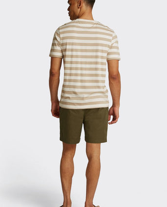 Tommy Hilfiger t-shirt streep beige | Regular-fit