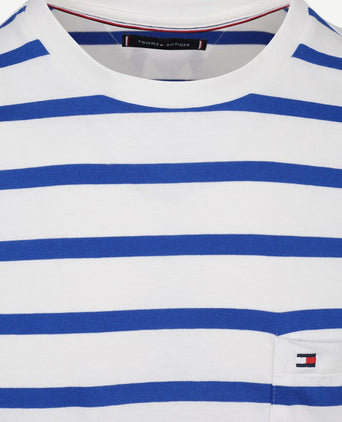 T-shirt streep blauw
