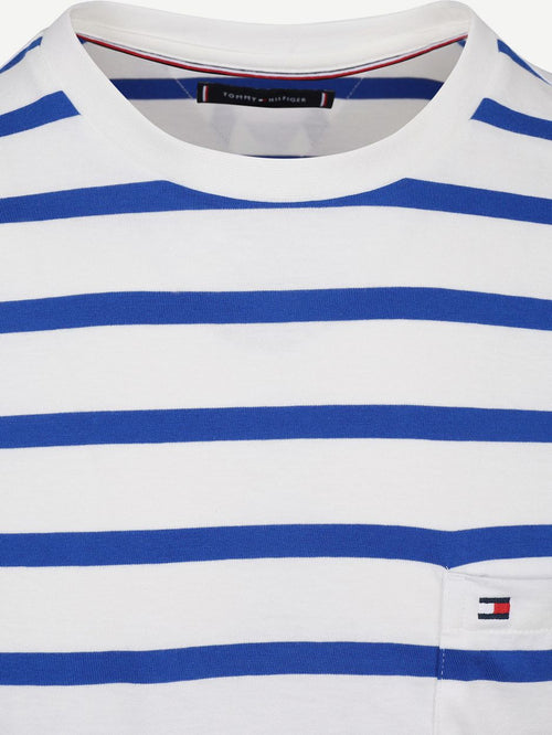 T-shirt streep blauw