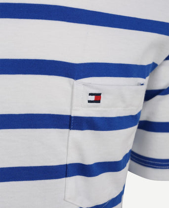 T-shirt streep blauw