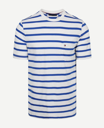T-shirt streep blauw