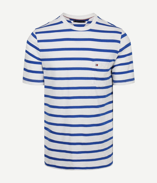 T-shirt streep blauw
