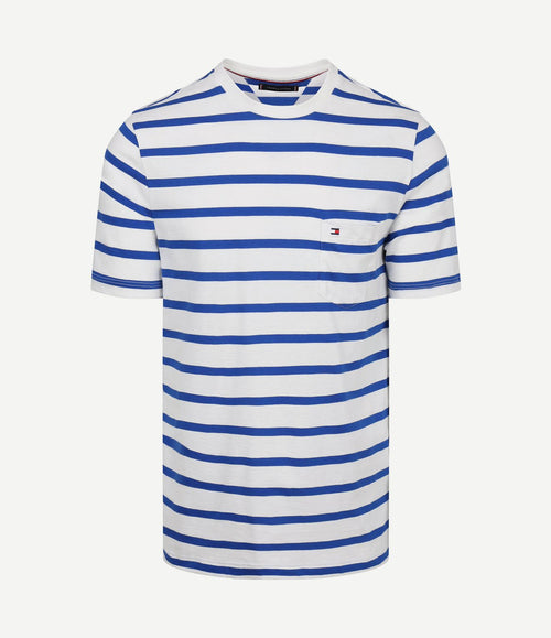T-shirt streep blauw