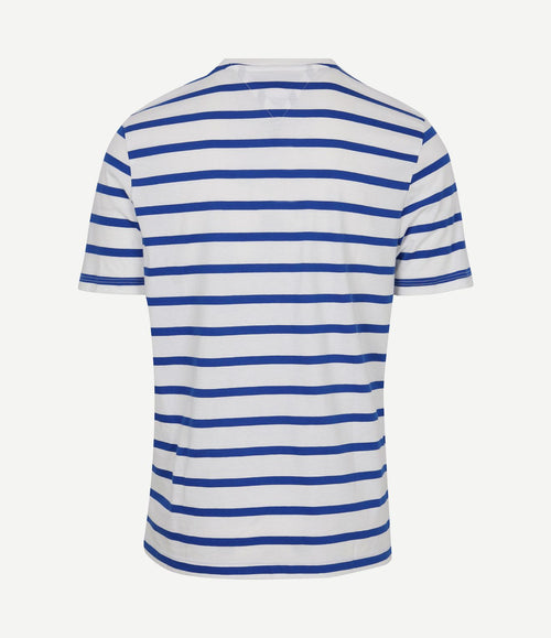 T-shirt streep blauw