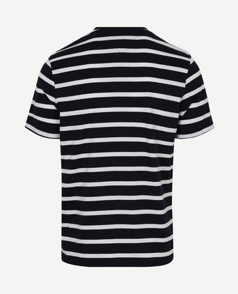 T-shirt streep donkerblauw