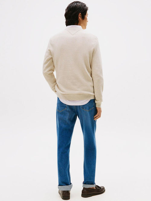 Tommy Hilfiger structure trui beige | Regular-fit