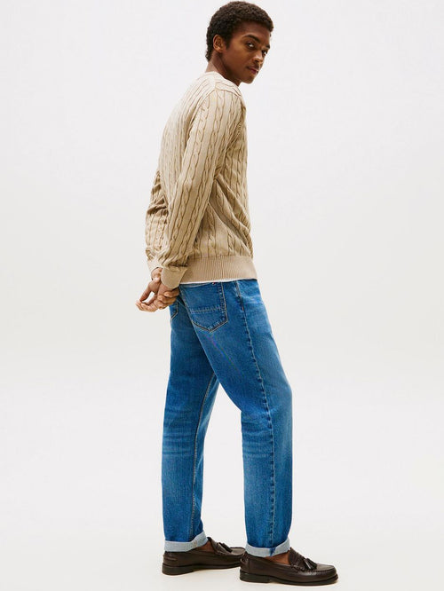 Tommy Hilfiger pullover cable sandalwood | Regular-fit