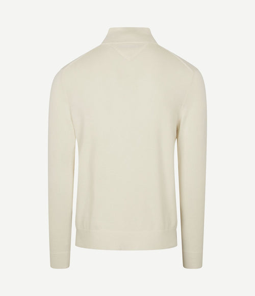 halve rits trui essential off white
