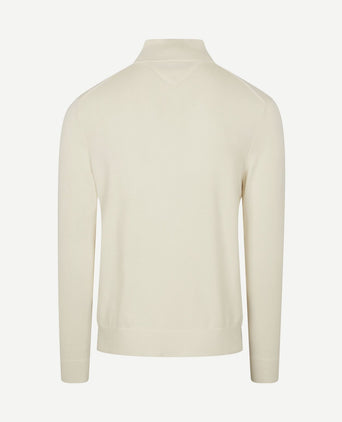 halve rits trui essential off white