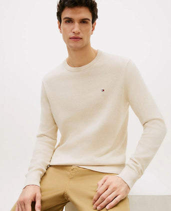 Pullover cotton kashmir ecru