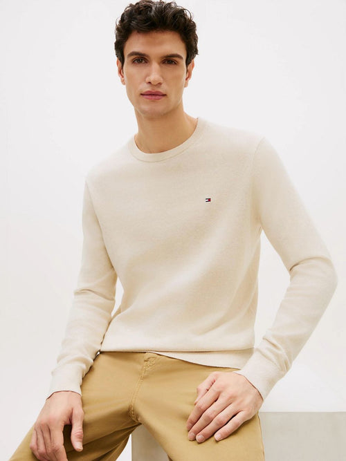 Pullover cotton kashmir ecru