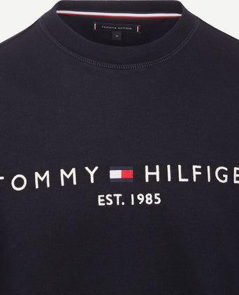 Tommy Hilfiger trui logo donkerblauw | Regular-fit