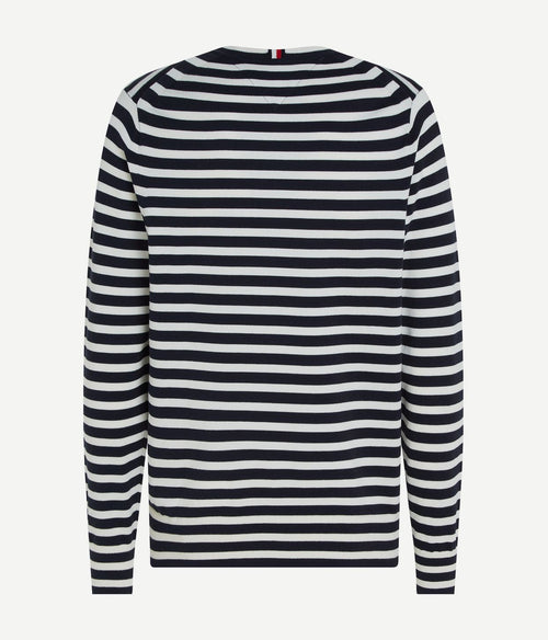 Trui streep donkerblauw