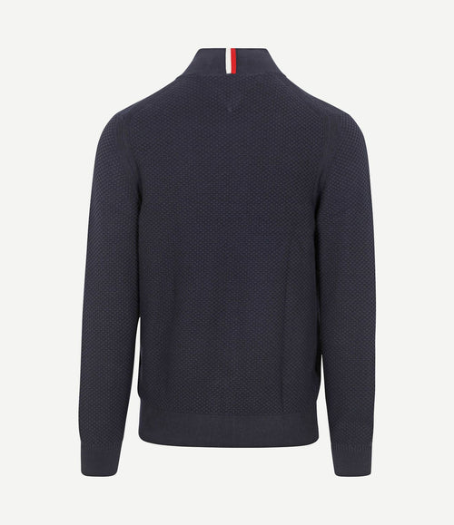Vest structuur donkerblauw