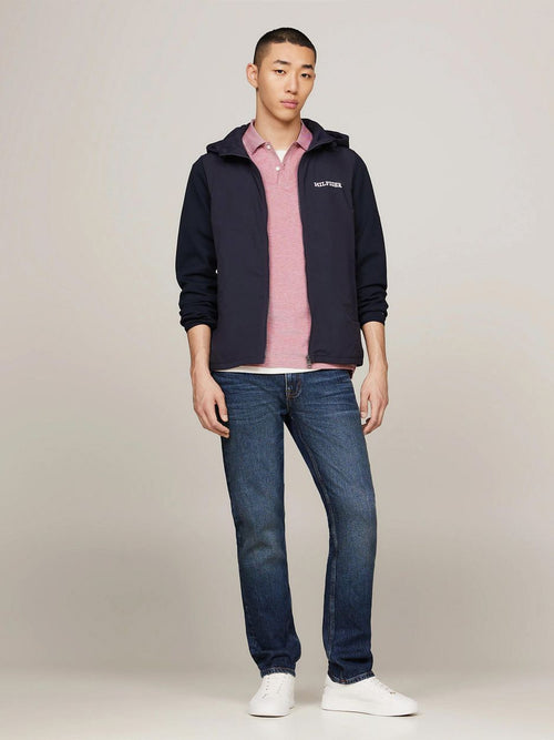 Vest structuur donkerblauw