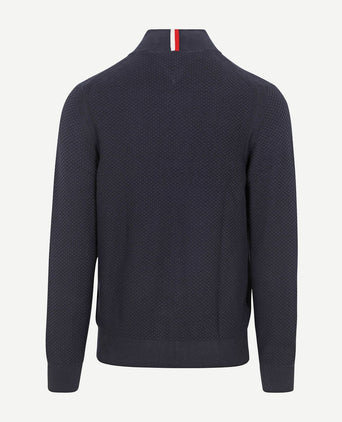 Vest structuur donkerblauw