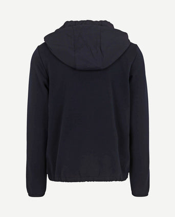 Vest structuur donkerblauw
