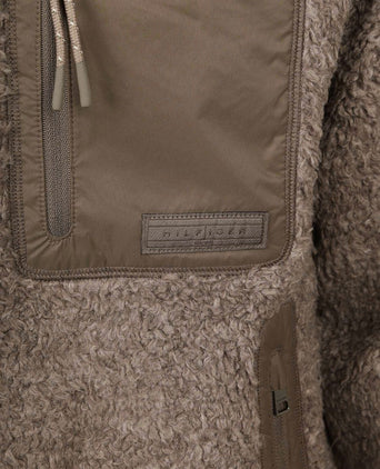 Vest teddy fleece taupe