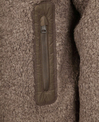 Tommy Hilfiger vest teddy fleece taupe | Regular-fit