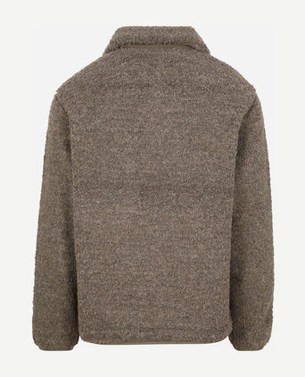 Vest teddy fleece taupe