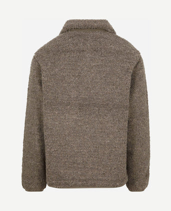 Vest teddy fleece taupe
