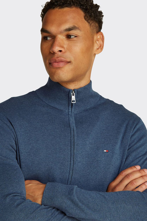 Tommy Hilfiger vest zip indigo | Regular-fit