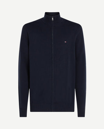 Vest zip donkerblauw