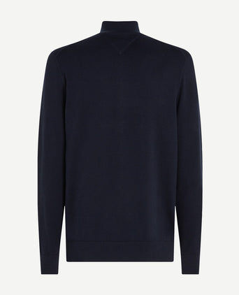 Vest zip donkerblauw