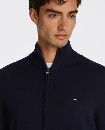 Vest zip donkerblauw