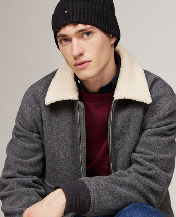 Tommy Hilfiger knitted muts grijs