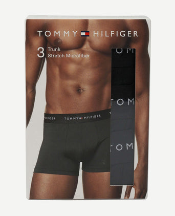 Boxer trunk microfiber (3-pack) zwart