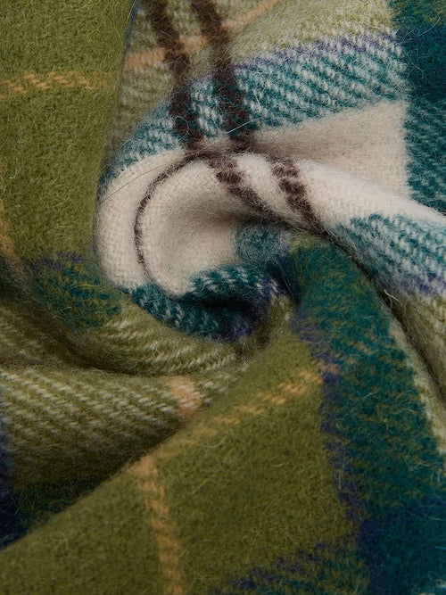 Sjaal tartan lamswol groen