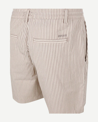 Relaxed short stripes beige