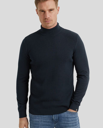 Vanguard coltrui structuur donkerblauw | Regular-fit