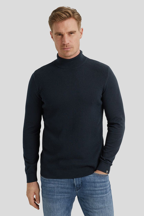 Vanguard coltrui structuur donkerblauw | Regular-fit