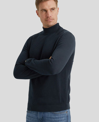Vanguard coltrui structuur donkerblauw | Regular-fit
