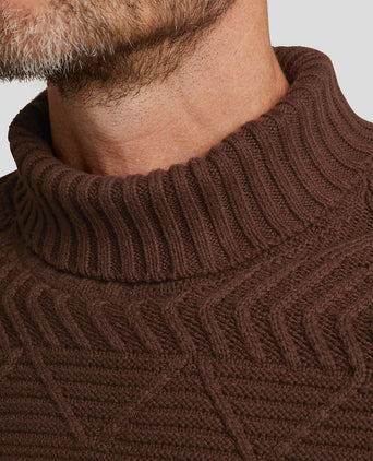 Knitted coltrui bruin