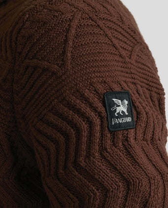 Vanguard knitted coltrui bruin | Regular-fit