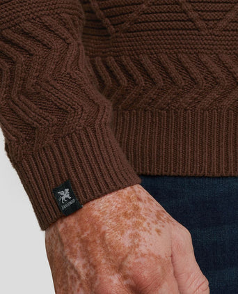 Vanguard knitted coltrui bruin | Regular-fit