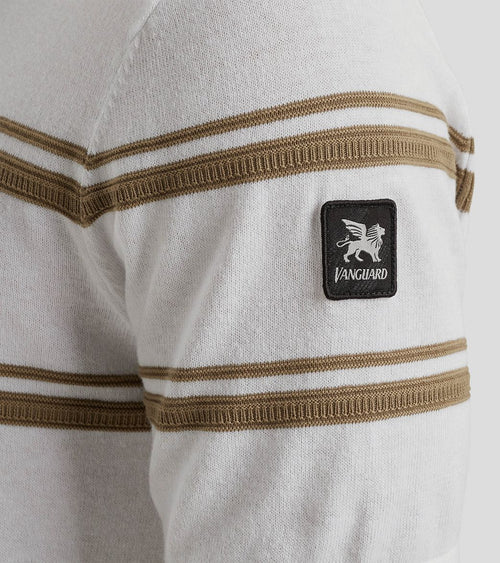 Vanguard knitted t-shirt streep | Regular-fit