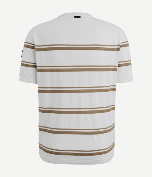 Vanguard knitted t-shirt streep | Regular-fit