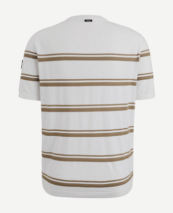 Knitted t-shirt streep